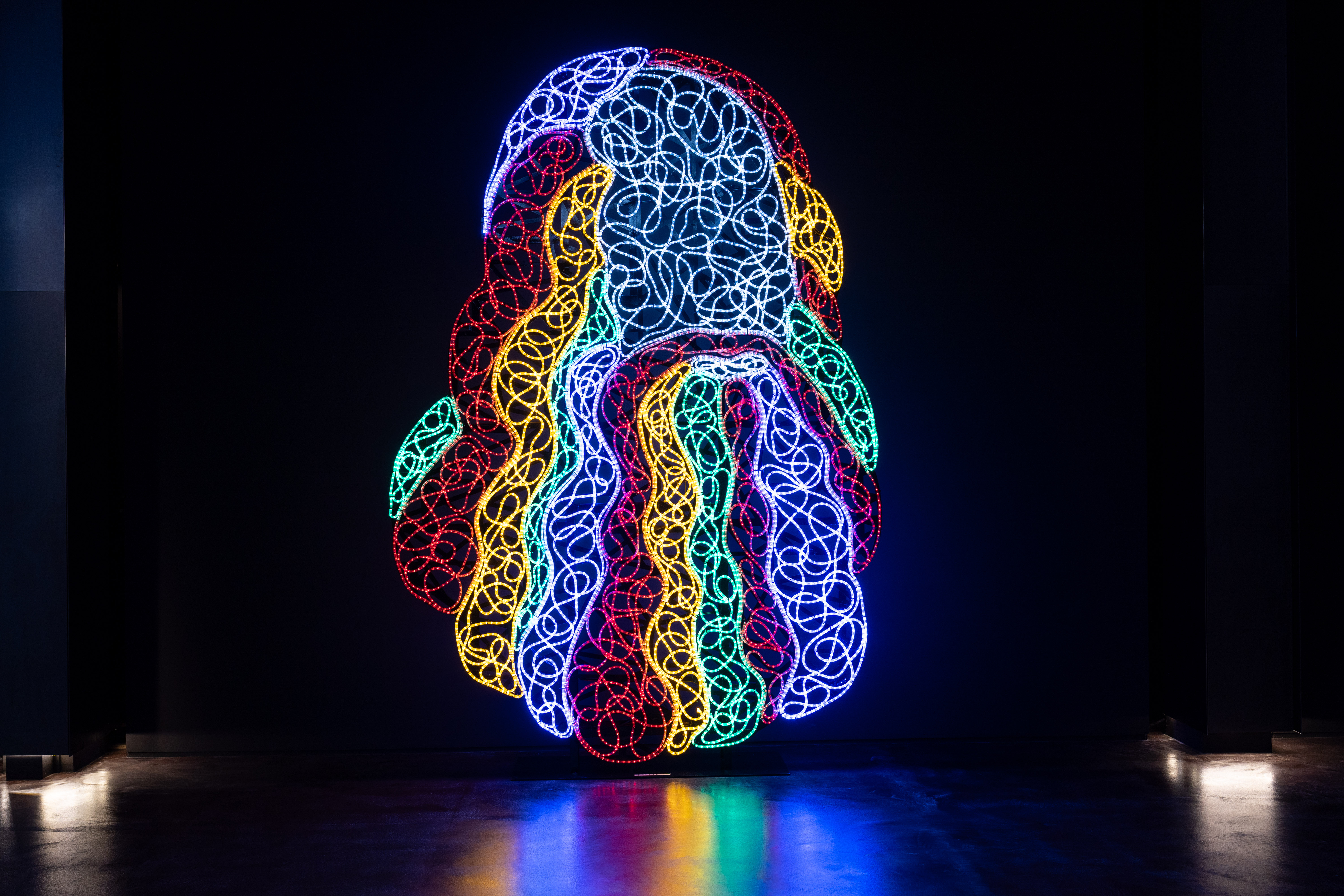 Artwork Leonardo, un uomo illuminato by Marco Lodola - 2025